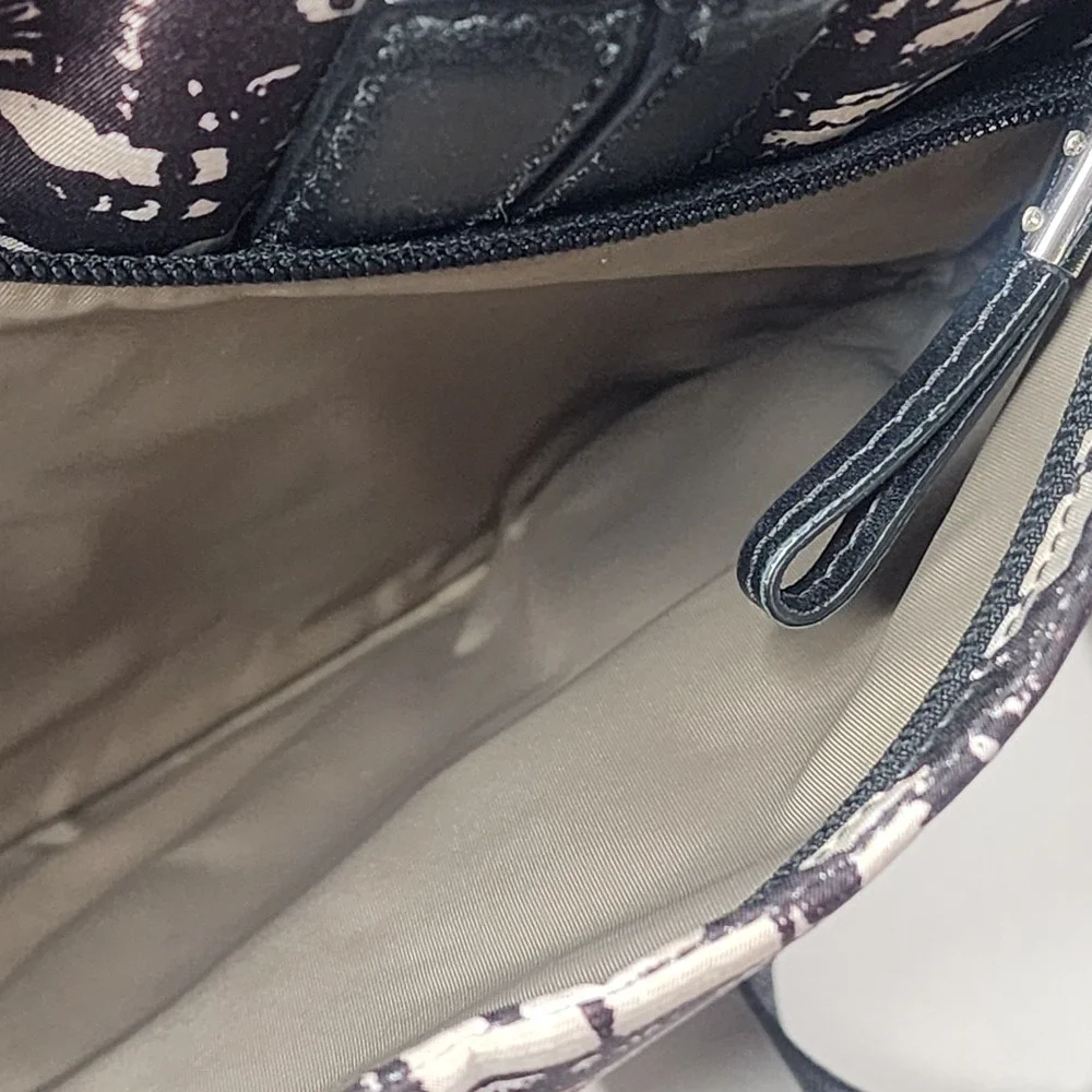 TUMI Abstract Pattern Laptop Bag Nylon Padded Compartments Removable Strap